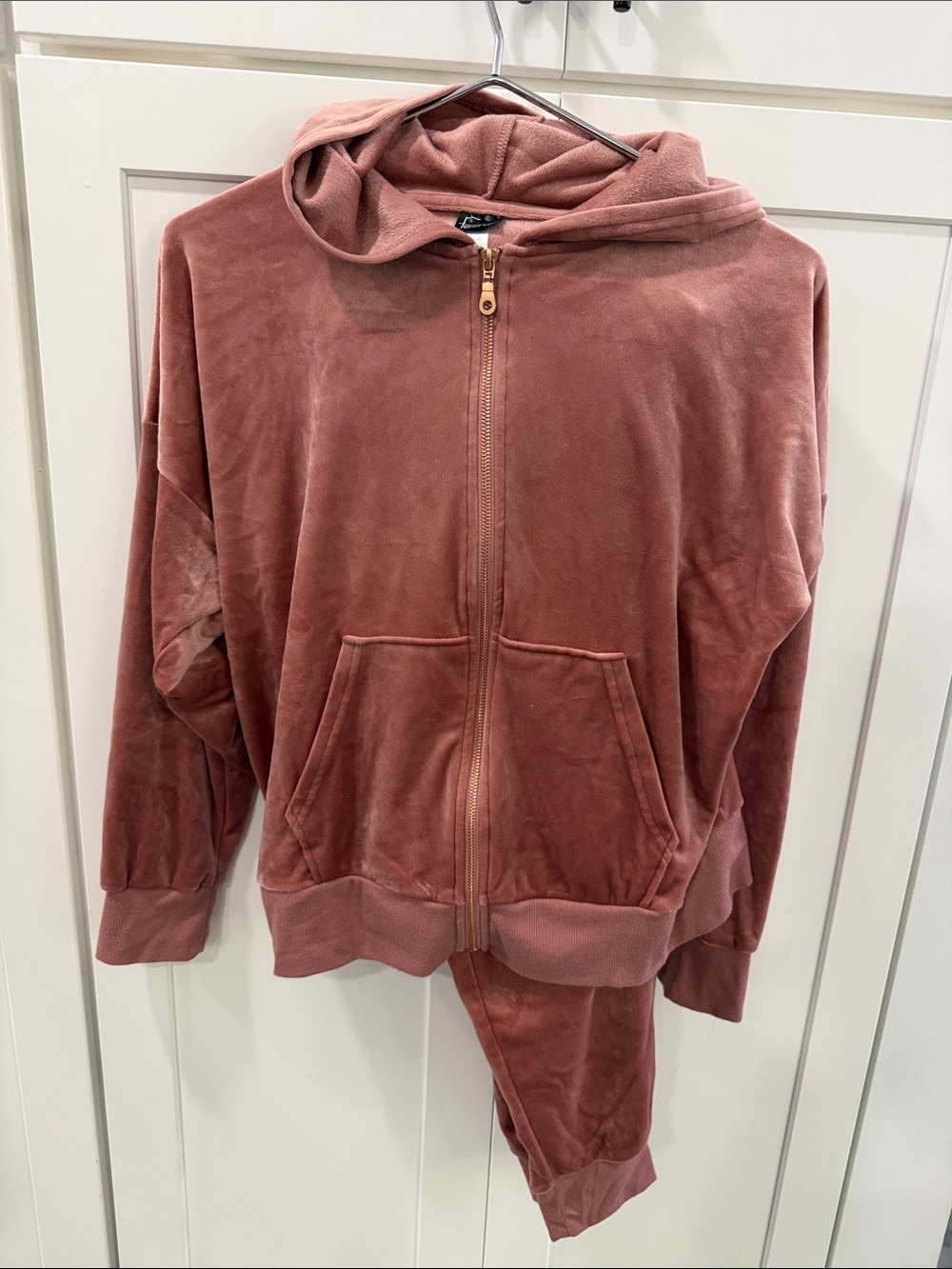 Felina Plush Zip Hoodie - Rose Blush
